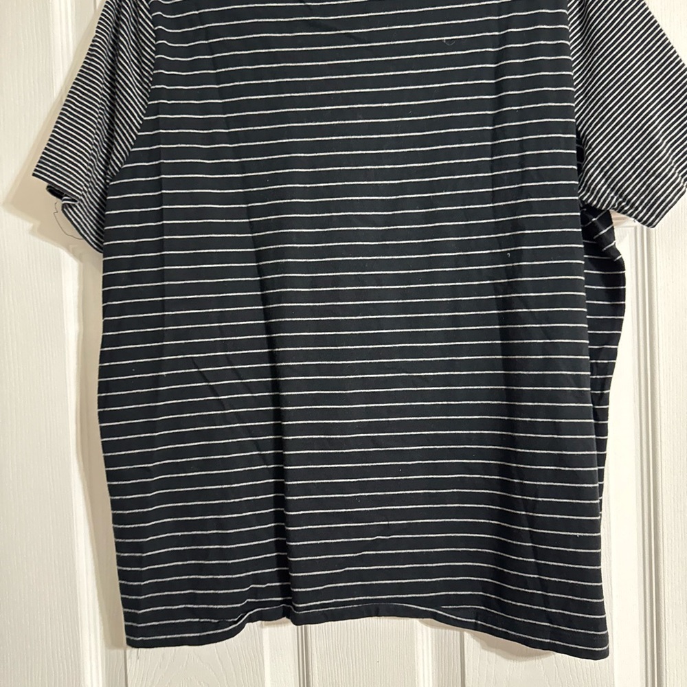 Ralph Lauren Black and White Striped Tee
